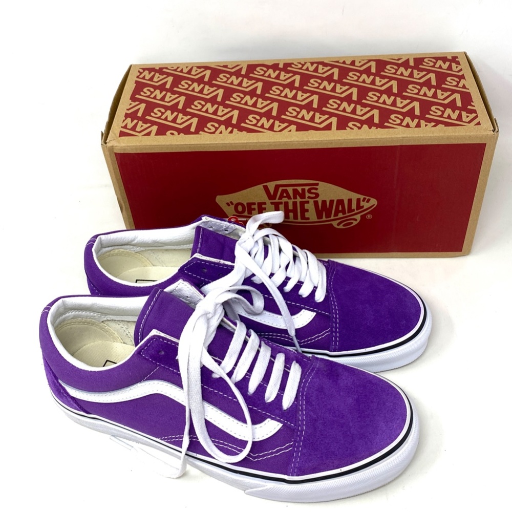 VANS Old Skool Low Top Purple Canvas Suede Women's Size Sneakers VN0A5KRSBEK - Picture 8 of 12